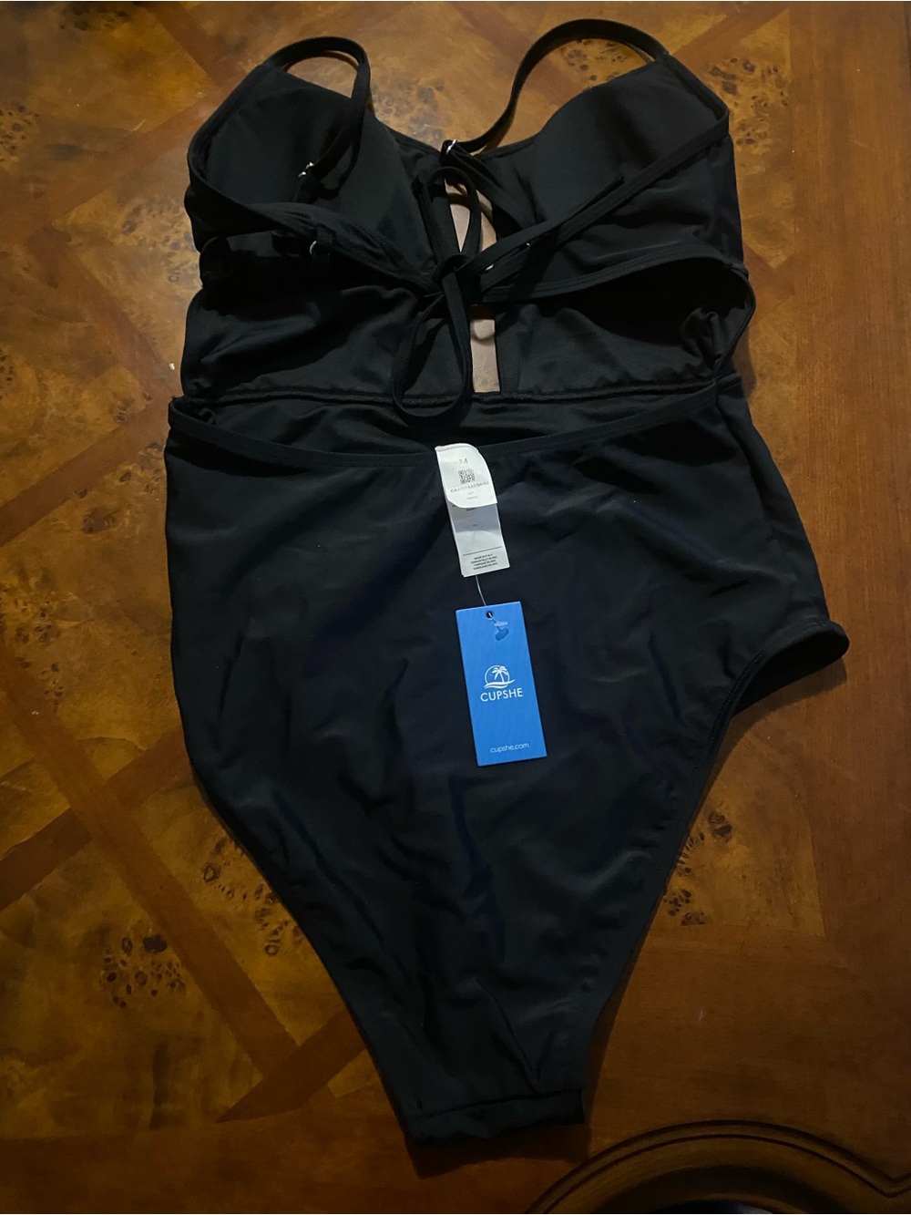 NWT- Cupshe Black Cutout One-Piece Swimsuit - Picture 5 of 9